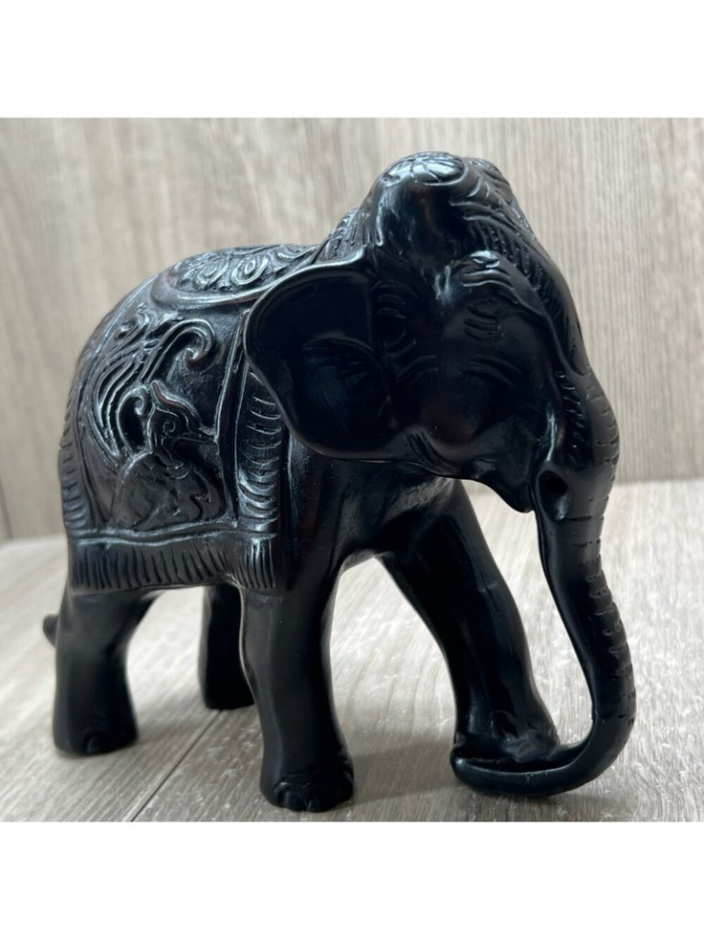 Elephant Figurine Statue Home Decor Lucky Charm Collectible - Picture 8 of 13
